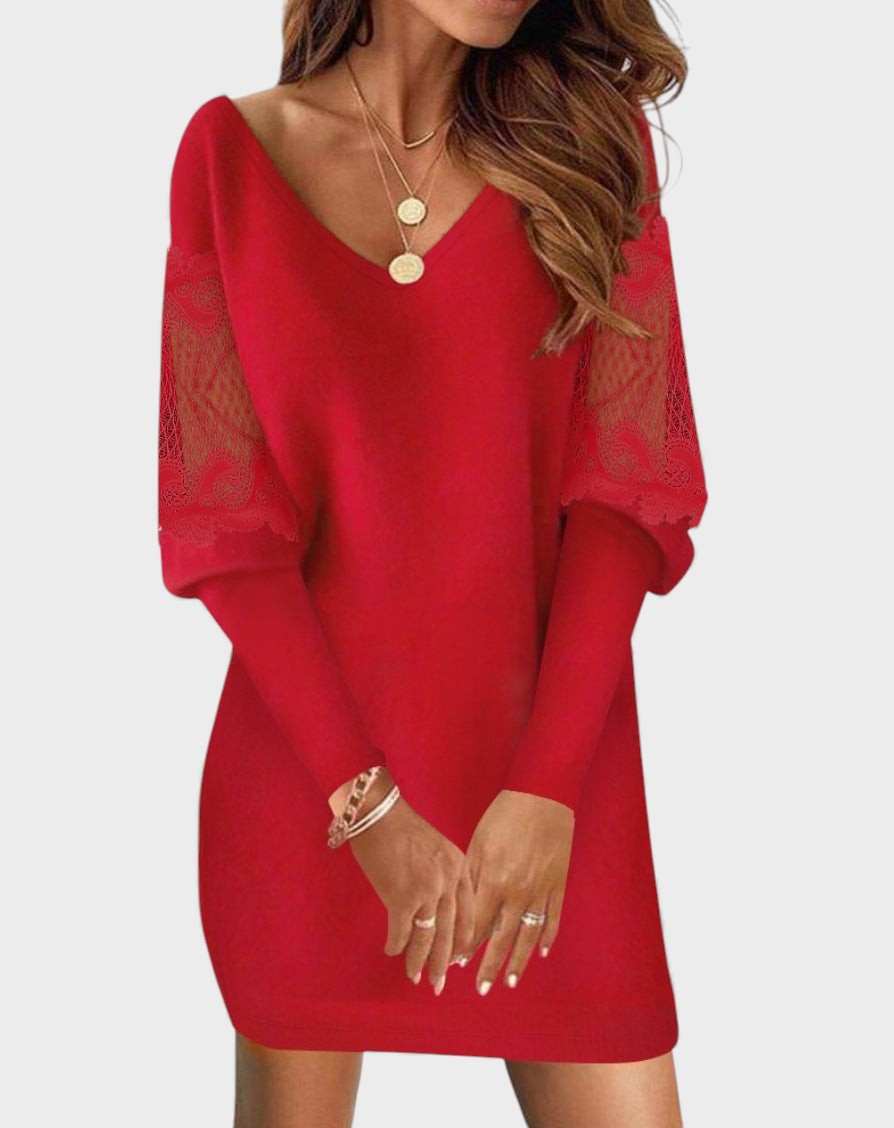 Lola™ | Vestido con mangas de encaje