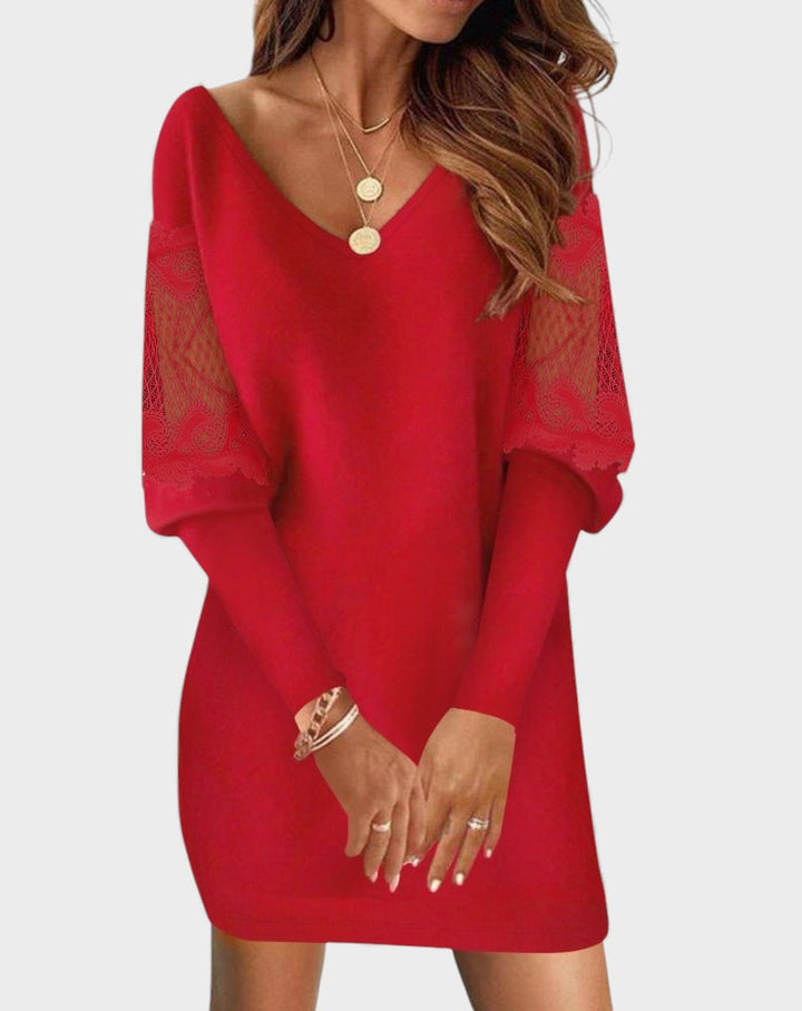 Lola™ | Vestido con mangas de encaje