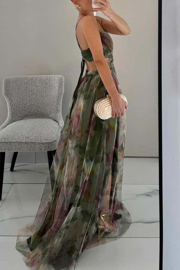 Astría™ | Elegante Vestido Maxi con Estampado Floral