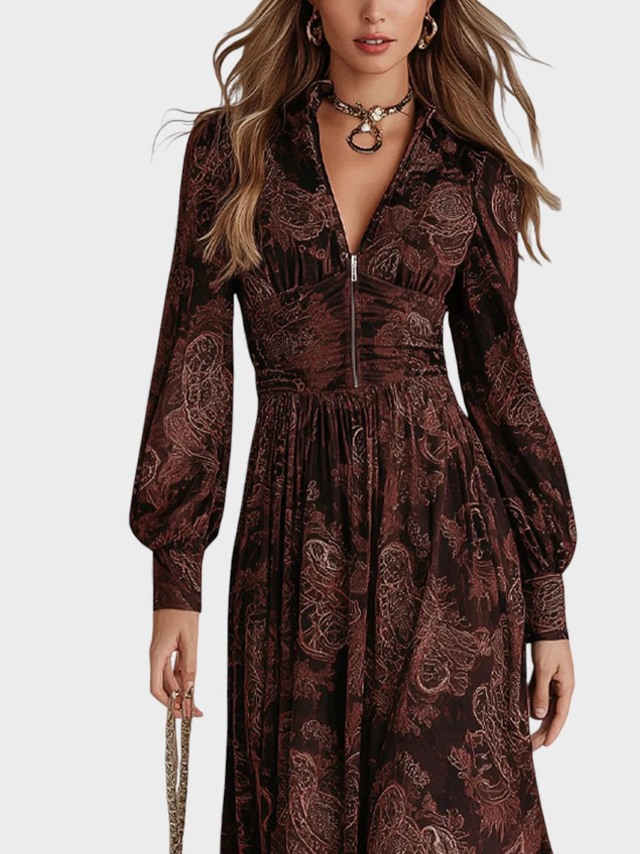 Isabel™ | Vestido floral con ajuste en la cintura