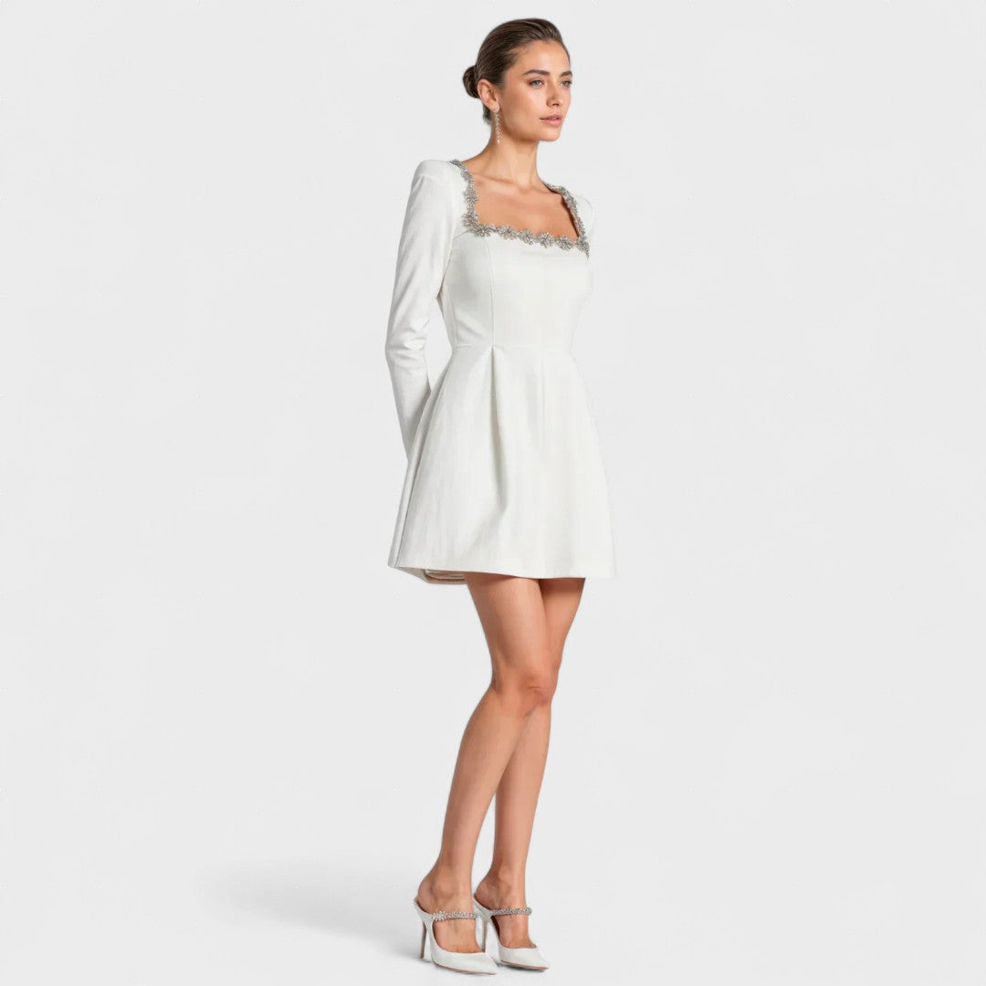 Valeria™ | Vestido corto de terciopelo elegante