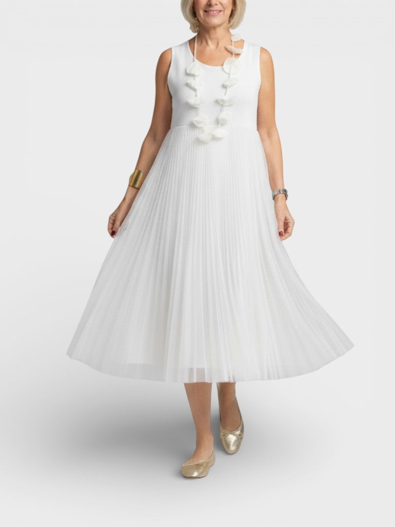 Claudia™ | Vestido de punto elegante con tul