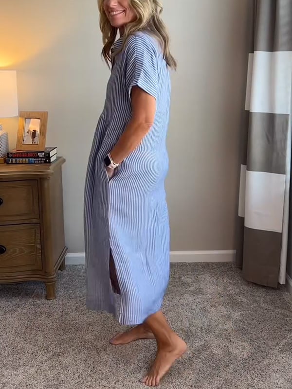 Renata™ | Camisa de rayas con botones