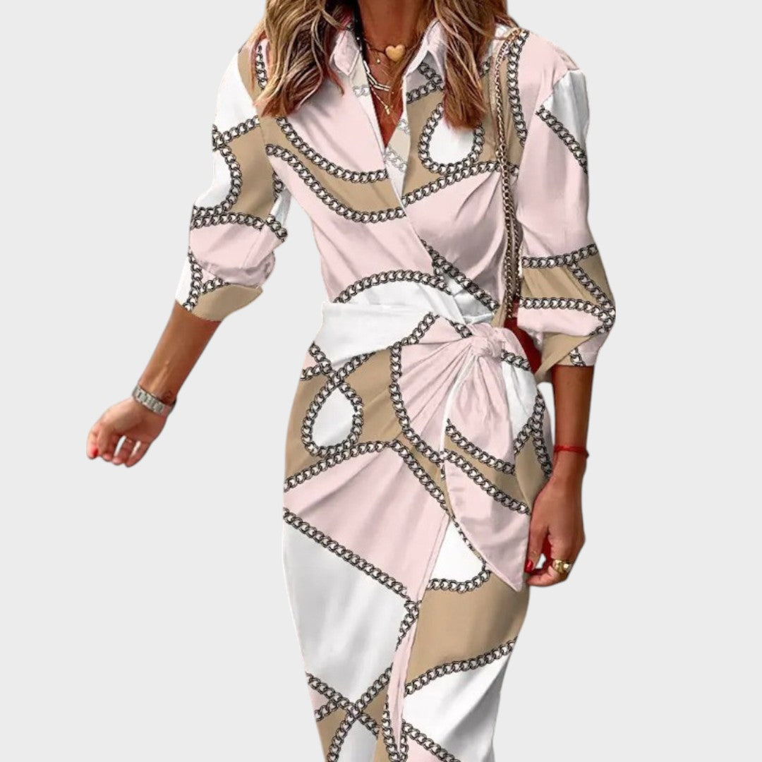 Tina™ | Vestido largo cruzado