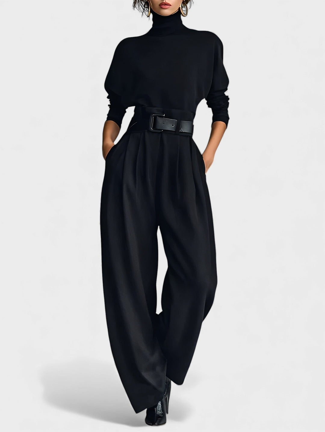 Jacinta™ | Conjunto elegante con cuello alto