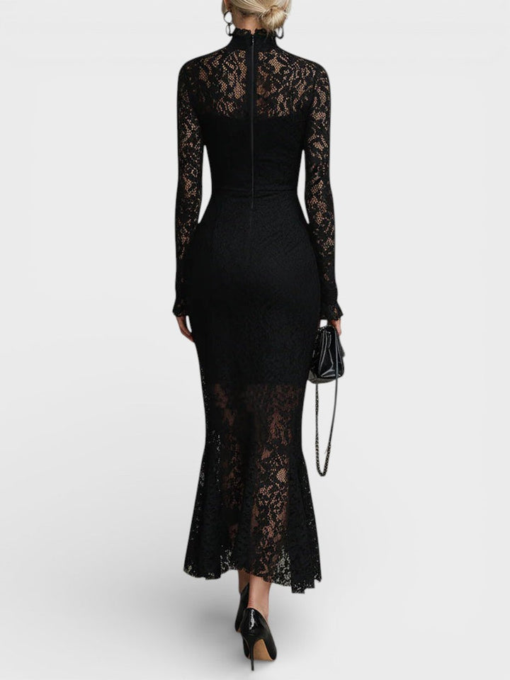 Florentina™ | Vestido maxi negro elegante