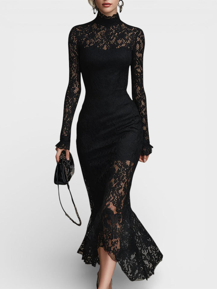 Florentina™ | Vestido maxi negro elegante