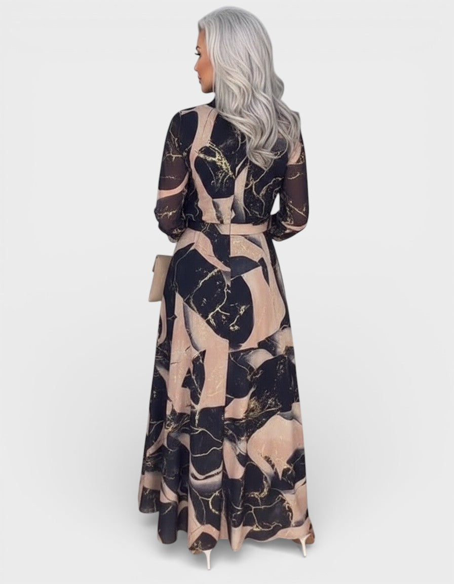 Noelia™ | Vestido de gasa estampado