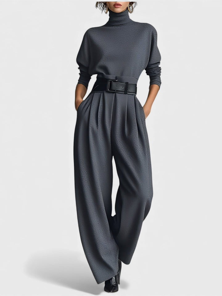 Jacinta™ | Conjunto elegante con cuello alto