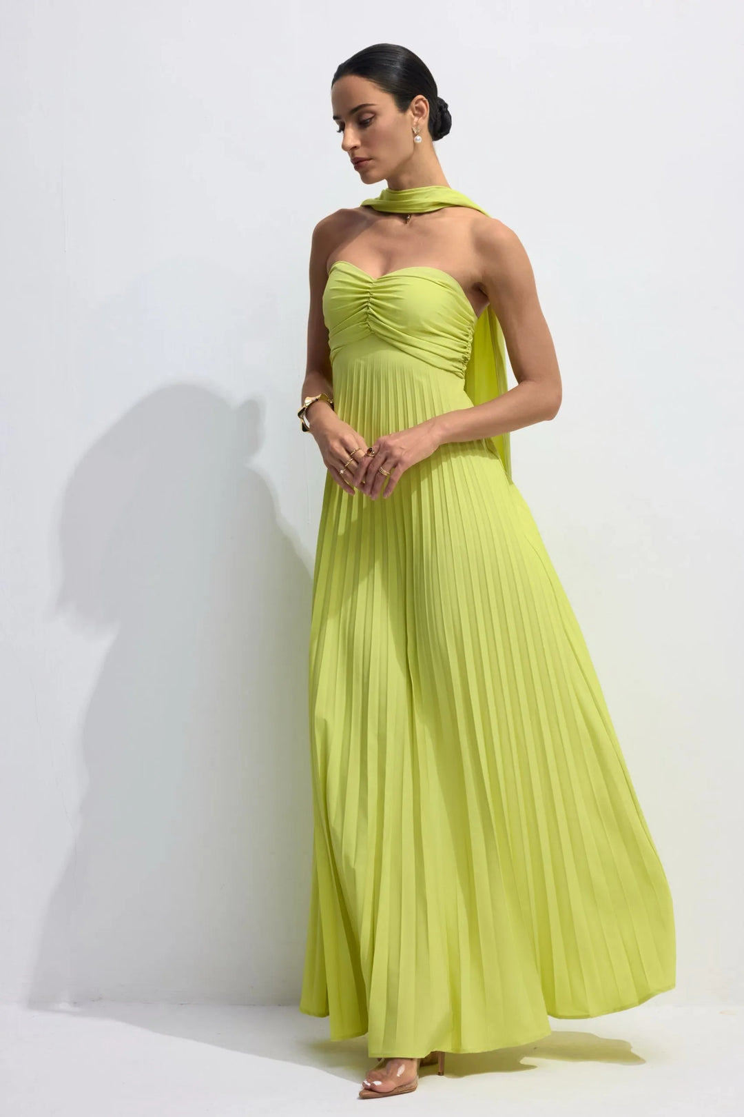Aurelina™ | Vestido Maxi Plisado Sin Tirantes