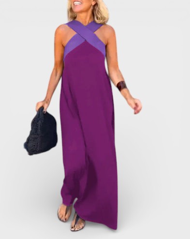 Cayetana™ | Vestido largo con escote cruzado