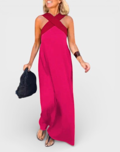 Cayetana™ | Vestido largo con escote cruzado