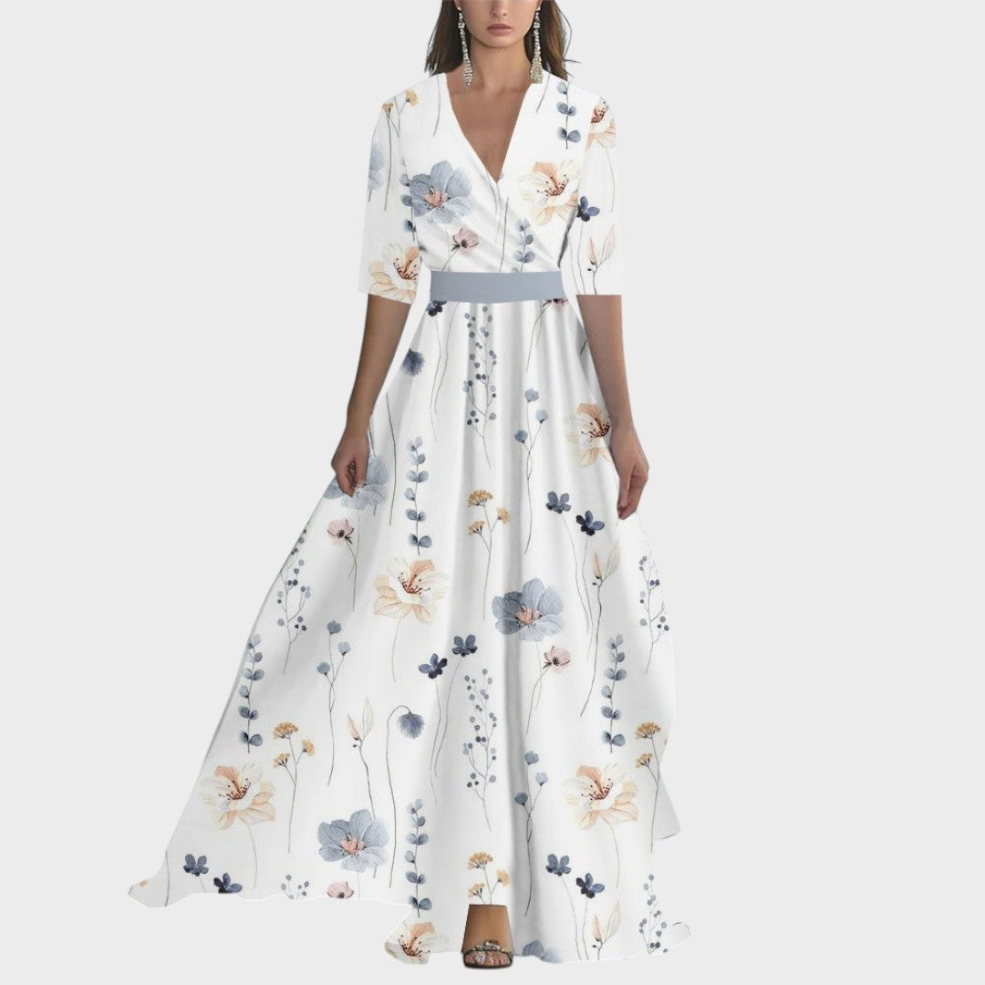 Helena™ | Maxivestido con deslumbrante estampado floral