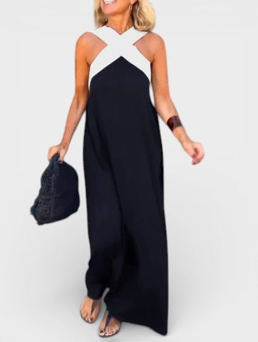 Cayetana™ | Vestido largo con escote cruzado