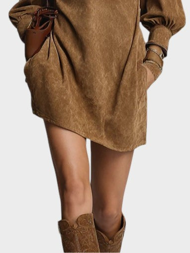 Marta™ | Vestido mini con detalle de cuello alto