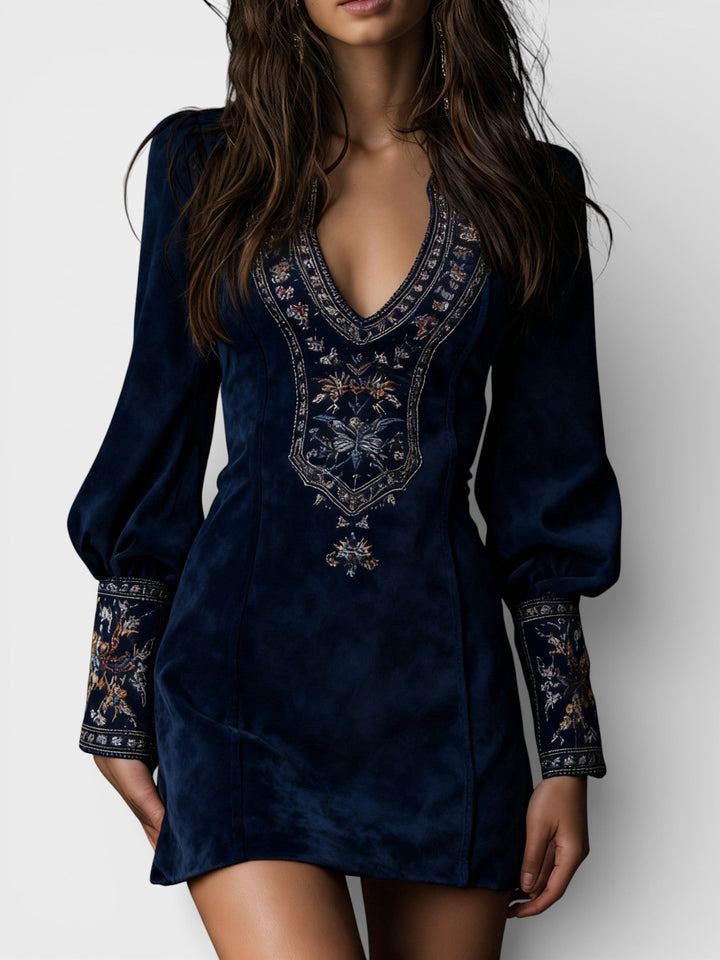 Eugenia™ | Vestido mini elegante con bordado