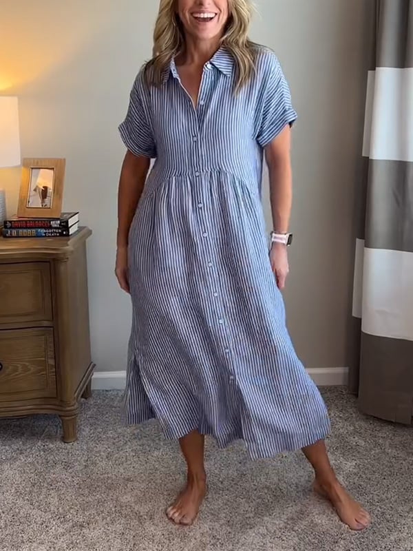 Renata™ | Camisa de rayas con botones