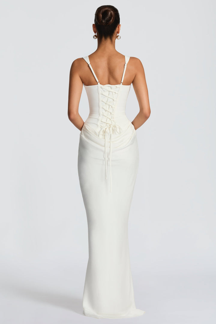 LEONOR | Vestido maxi de escote cuadrado