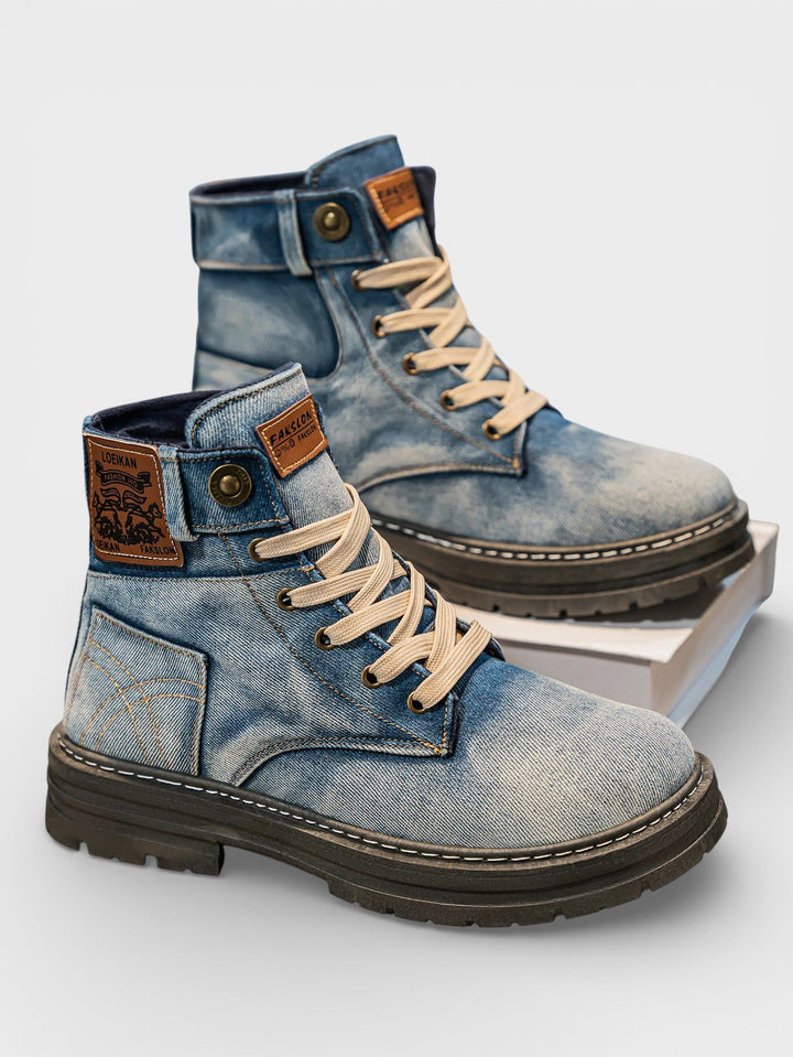 Aroa™ | Botines vaqueros con cordones