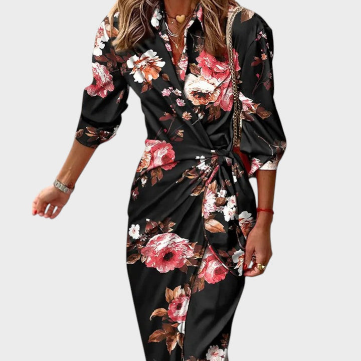 Tina™ | Vestido largo cruzado