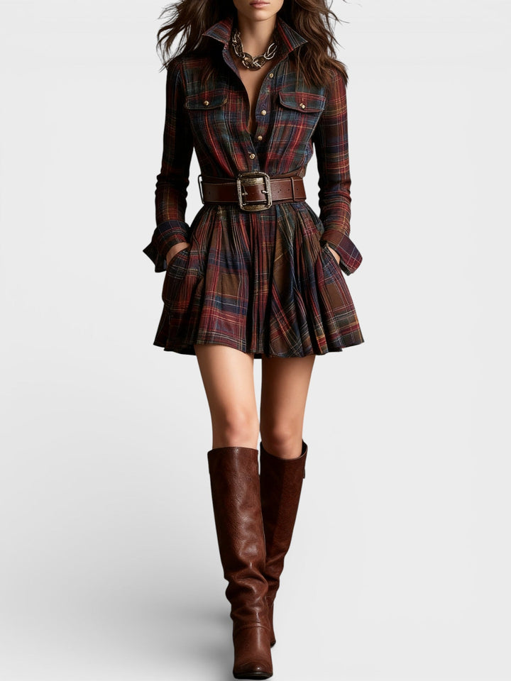 María™ | Vestido camisero con cinturón