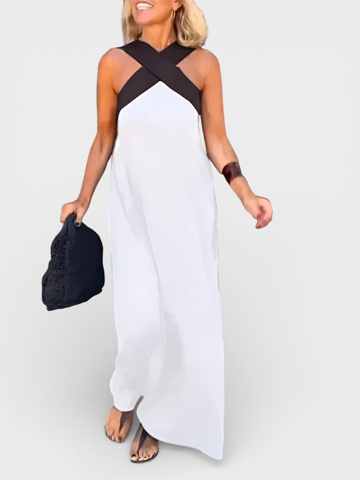 Cayetana™ | Vestido largo con escote cruzado