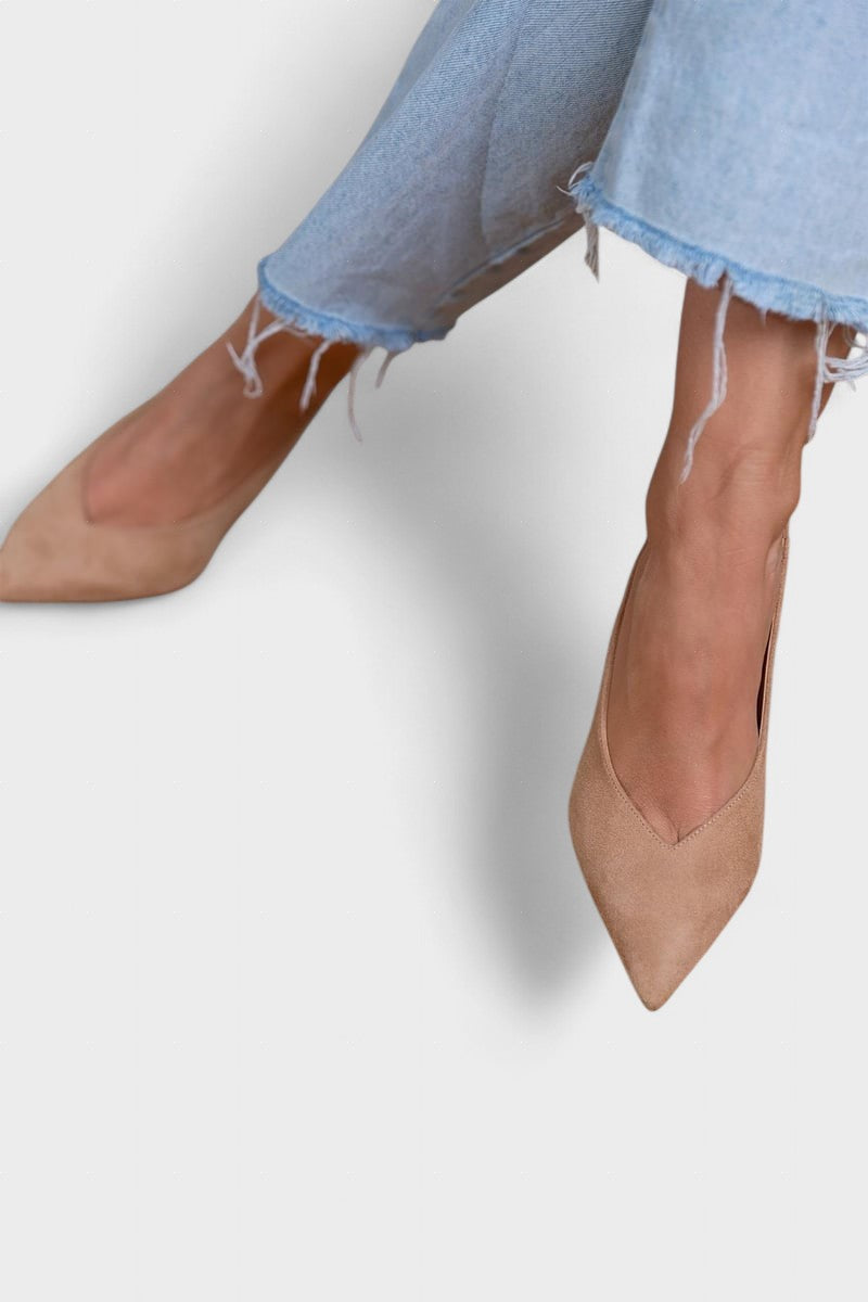 Alma™ | Zapatos slingback nude elegantes