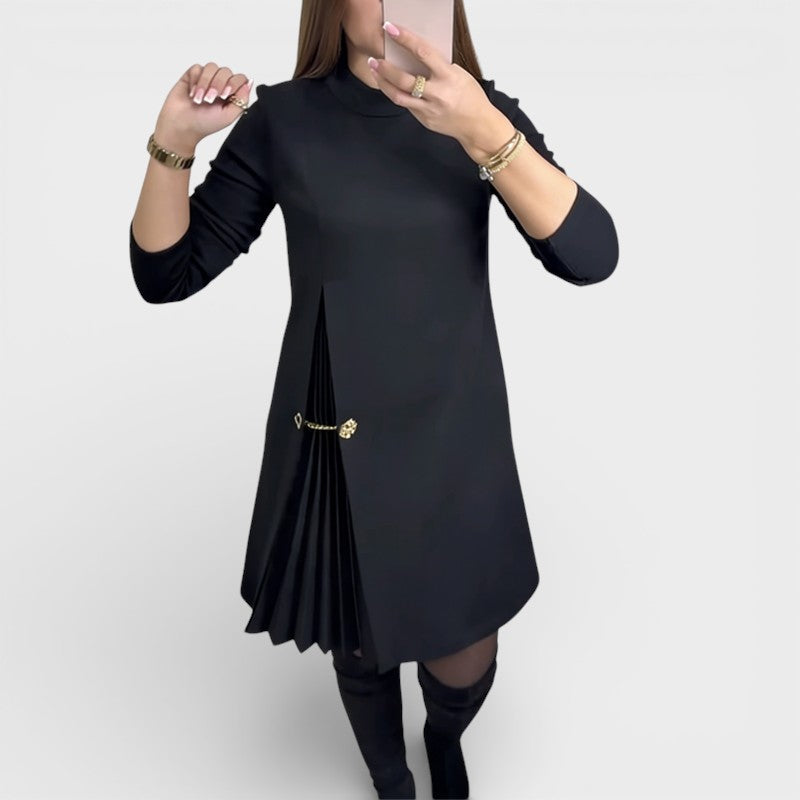 Carmen™ | Vestido plisado de manga comprida